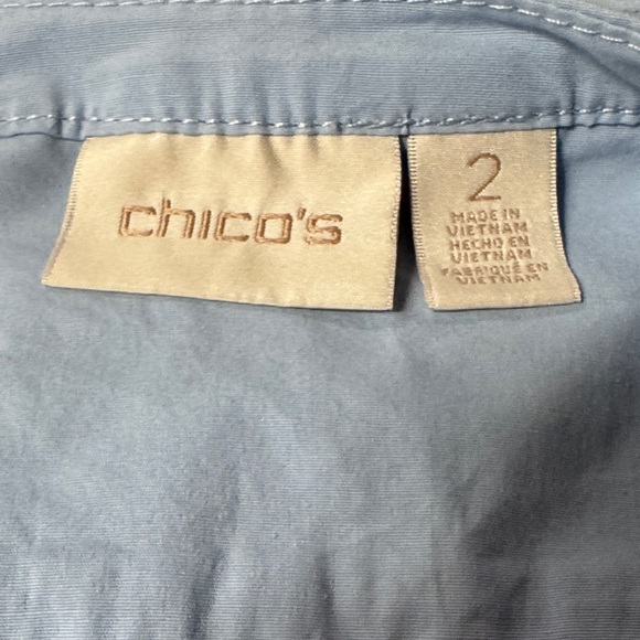 Chico's Light Blue Utility Jacket - Picture 8 of 10